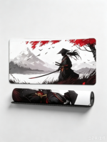Tapis de Souris Gaming Anime Japonais Samurai Extensible en Gros, Grand Tapis de Bureau en Caoutchouc Naturel en Stock pour PC de Bureau