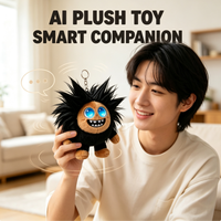 Nouveauté Porte-clés en peluche IA, Jouet interactif mignon et de collection, Breloque de sac à dos, Breloque de sac en peluche, Mini peluche, Cadeau de fêtes, Design personnalisé