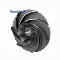 Impeller de pompe à eau centrifuge en acier moulé flexible ouvert, sur mesure pour usine de fonderie