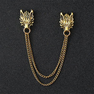 Broche de costume pour homme, bijoux DIY, ornement de vêtement, épingles à badges, chaîne en or et argent, insecte, plante, animal, corsage, cadeau pour homme, blazer, broche de revers - Product Image 4
