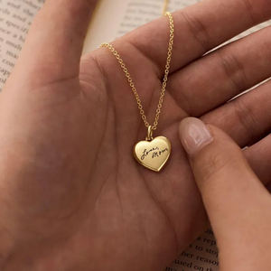 <span class=keywords><strong>Collana</strong></span> con Ciondolo a Cuore Personalizzato Inciso 'Ti Amo' 'Amo la <span class=keywords><strong>Mamma</strong></span>' Catena in Oro Gioiello Delicato Emozionale per Donna Regalo - Product Image 5