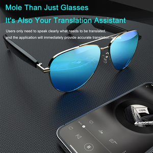 Gafas de audio inteligentes profesionales con soporte de traducción de voz en tiempo real para múltiples idiomas de todo el mundo - Product Image 2