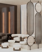 M2 Display the Whole Store Solution Meubles pour ongles Table de manucure moderne et personnalisée Barre de table pour ongles Vitrine de présentation design pour onglerie
