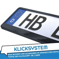 EU Russland Deutschland ABS Verstärkter Auto-Kennzeichenhalter 525*130mm Europäischer Standard Nummernschildhalter