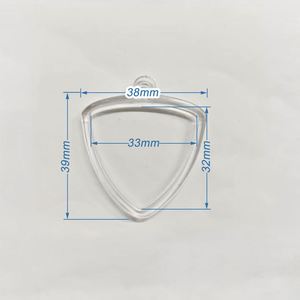 Porte-clés transparent en acrylique avec clip pour collier, idéal pour les musiciens et les guitaristes - Product Image 4