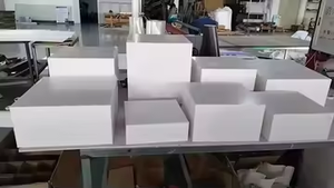 Exhibidores de Alimentos Modernos de Acrílico Pulido Lavable, con Logotipo Personalizado, Multifuncionales, Apilables, para Catering, en Rojo, Blanco y Negro - Product Image 6