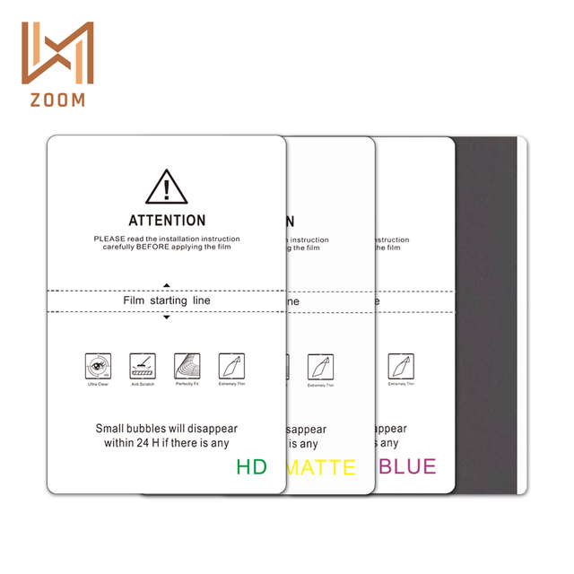 Best Quality 120*180mm TPU Hydrogel Film Sheet 3D Privacy/Clear/Anti Blue/Matte Mobile Phone Screen Protector Cutting Machine