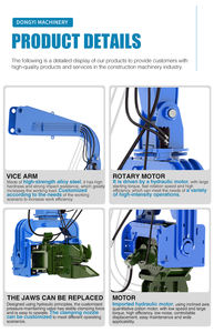 OEM 18-65ton Backhoe muatan berat penggali lampiran <span class=keywords><strong>Vibro</strong></span> tumpukan palu getaran tumpukan Driver - Product Image 5
