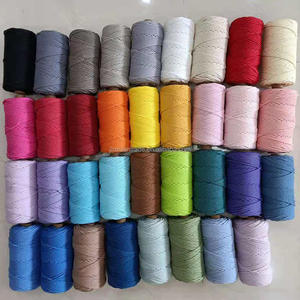 Cordon Macrame Hilo 3 plis 4mm en coton de haute qualité pour le tricotage de sacs - Product Image 1