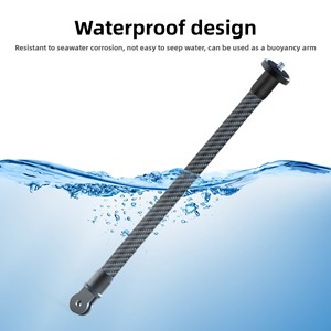 Perche télescopique en fibre de carbone pour caméras d'action GoPro Hero/DJI/Insta360, avec vis 1/4 et support <span class=keywords><strong>selfie</strong></span> à 2 broches pour prise de vue POV - Product Image 5