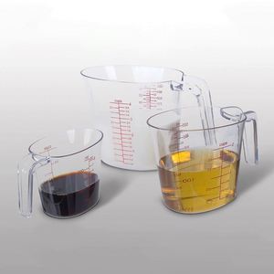 Offre Spéciale : Lot de 3 Tasses à Mesurer en Plastique PP de Qualité Alimentaire Écologique – 250ml/500ml/1000ml – Polyvalent, Durable, pour Cuisine Domestique, Personnalisable - Product Image 5