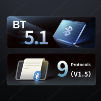DUDUAUTO BT5.1 V1.5, lector de código OBD automático, herramienta de escaneo, escáner de coche, herramienta de diagnóstico, compatible con 9 protocolos OBDII OBD2