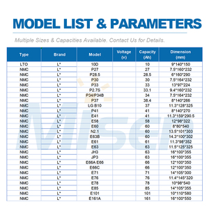<span class=keywords><strong>Batterie</strong></span> EV rechargeable au lithium-ion E63B 3,7 V 60 Ah 63 Ah, cellule polymère <span class=keywords><strong>LiPo</strong></span> NMC en pochette avec <span class=keywords><strong>support</strong></span> en plastique, vente en gros - Product Image 4