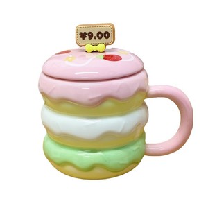 Taza <span class=keywords><strong>para</strong></span> Hamburguesas con Tapa y Cuchara, Gran Capacidad, Diseño Creativo, Taza <span class=keywords><strong>para</strong></span> Café, Desayuno, Regalo <span class=keywords><strong>de</strong></span> Cumpleaños <span class=keywords><strong>para</strong></span> <span class=keywords><strong>Parejas</strong></span> - Product Image 5
