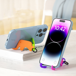 Hot người bán Ningbo gấp điện thoại di động đứng thiết kế mới dễ thương Elephant người giữ điện thoại linh hoạt máy tính để bàn có thể điều chỉnh phụ kiện - Product Image 1
