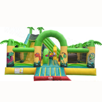 Château gonflable commercial en PVC pour événements, avec souffleur et sangles, pour enfants