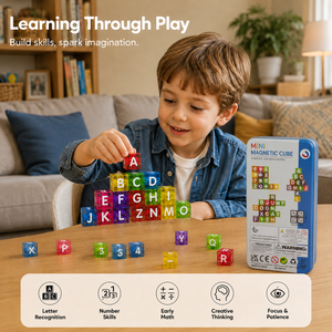 Juego de 40 Cubos de Números y Letras del Alfabeto para Niños, Bloques de Construcción Educativos Translúcidos y Coloridos con Letras, Números y Símbolos Matemáticos - Product Image 4