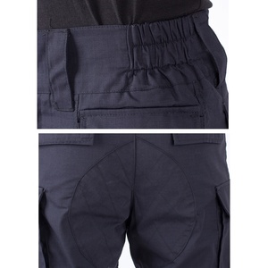 Pantalons <span class=keywords><strong>de</strong></span> travail <span class=keywords><strong>de</strong></span> <span class=keywords><strong>sécurité</strong></span> en ripstop résistant, bleu marine, uniformes <span class=keywords><strong>de</strong></span> <span class=keywords><strong>sécurité</strong></span>, pantalons d'entraînement pour garde, pantalons cargo anti-déchirure, vêtements tactiques pour hommes - Product Image 4