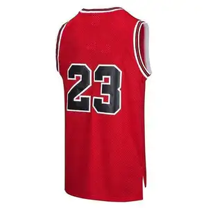 Dropshipping Chicago #23 Bull Shirt Throwback Hardhout Klassiek Gestikt Heren Dragen Goedkope 23 Hemdjes T-Shirts Basketbal Jersey