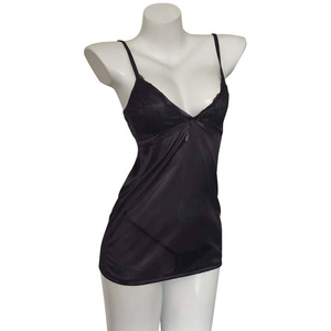 Robe de lingerie sexy en satin pour femme 2026 avec nœud sur le devant et coussinet de poitrine, lingerie avec string - Product Image 3