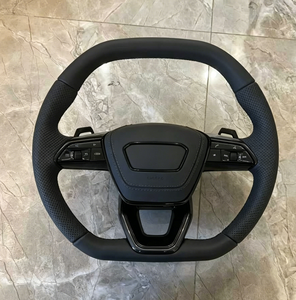 Volante Deportivo de Fondo Plano en Cuero Perforado con Palanca de Cambios para <span class=keywords><strong>Audi</strong></span> A3 A4 A5 A6 A7 <span class=keywords><strong>Q3</strong></span> Q5 Q7 - Product Image 2