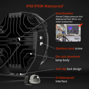 Luces Combinadas 2026 IP68 IP69K de Largo Alcance para 4x4 Todoterreno, Luz Auxiliar de 9 Pulgadas 12V 24V, Luz <span class=keywords><strong>Antiniebla</strong></span> de 9 Pulgadas - Product Image 6