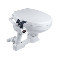 Pompe de toilette marine manuelle de remplacement bol en céramique toilette de bateau système marin pompe de chasse d'eau pour conteneur maison Wc
