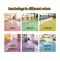 Revêtement de sol en béton décoratif avec sable coloré époxy |   Peinture pour sols brossés antidérapante fabriquée en Chine pour entrepôts et showrooms