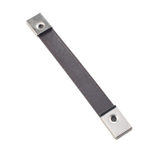หูหิ้วกระเป๋าหนังสีดำ หูหิ้วเหล็กพกพาสะดวกพร้อมปลายโลหะ - Product Image 5