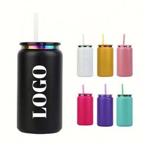 Wholesale 16Oz Stainless Steel Tumbler Cups <b>Mason</b> <b>Jars</b> Gold Electroplated for Laser Engraving Sublimation Blanks - Product Image 1