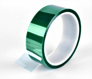 Ruban adhésif PET vert résistant aux hautes températures -40~+220°C, directement de l'usine, pour applications de peinture en spray isolante au silicone - Product Image 2