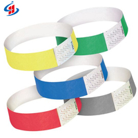 Billets en papier imprimables jetables personnalisés en Tyvek bracelets étanches conformes à la norme NFC et RFID pour le contrôle d'accès aux événements