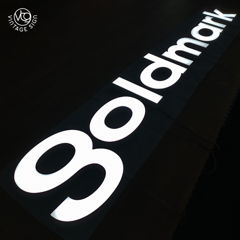 3d Giant Metal Letter Led Front