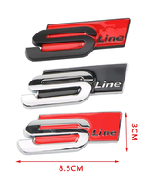 Fournisseur OEM Emblème de Voiture Logo de Marque Métallique Personnalisé Faible MOQ pour Badge Autocollant de Voiture S-Line Accessoires Auto en Gros