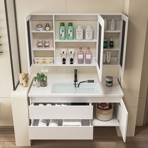 Gabinete de Espejo Inteligente de Pared Resistente al Agua de Alta Calidad y Bajo Precio con Certificación CE de Fábrica de Origen, Mueble de Baño de Cerámica y Madera Contrachapada - Product Image 2