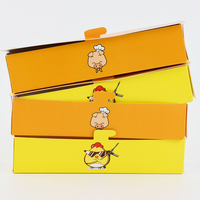 Caja Plegable para Hot Dogs con Logotipo Personalizado, con Cierre de Seguridad, Contenedores de Alimentos Desechables Resistentes al por Mayor, Fabricante