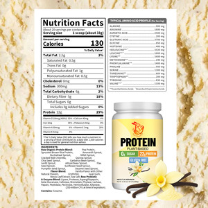 Proteína Vegana en Polvo de Origen Vegetal, Ingredientes de Múltiples Brotes Vegetales, Apoya el Mantenimiento Muscular, Suplemento de Proteína Vegetal - Product Image 6