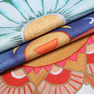 Esterilla de <span class=keywords><strong>Yoga</strong></span> de gamuza lavable a máquina, absorbente de sudor y transpirable, enrollable + patrón personalizado - Product Image 3