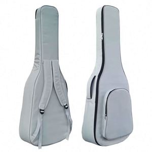 Muestra gratuita de funda de guitarra de alta calidad con logo personalizado, color a elección, acolchado impermeable, funda para guitarra acústica. - Product Image 3