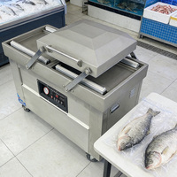 Scelleuse sous vide commerciale 400P à double chambre pour produits secs et humides, compatible huile et poudre, idéale pour les achats en magasin et en usine