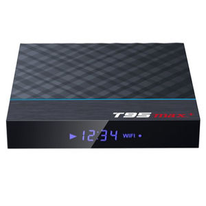 Nouveau boîtier de télévision T95max + Amlogic S905X3 OEM 100*100*18mm boîtier de télévision android 9.0 lecteur multimédia/vidéo BT double bande pour boîtier de télévision intelligente - Product Image 1