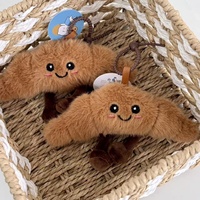 Pendentif en peluche Soleil et Lune transfrontalier, mignon, en forme de croissant, en matériau PP, fabriqué en Chine, accessoire de sac, porte-clés, cadeau