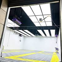 Panneau lumineux LED pour station de lavage auto, haute fidélité des couleurs (CRI), lampe de plafond suspendue, système d'éclairage pour atelier de detailing automobile et station de lavage