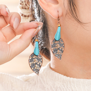 Bohemia <b>Drop</b> Earrings Set 12 Pairs Alloy Tassel Dangle Women's Fashion Jewelry Boho Style Antique <b>Bronze</b> Plated - Product Image 4