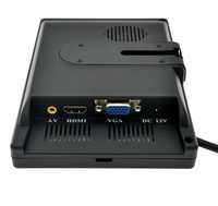 Moniteur PC de voiture LCD HD 7 pouces GAYINTT, écran portable avec prise en charge des entrées vidéo MP5, haut-parleur, VGA, BNC, USB, carte SD