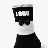 Chaussettes de sport mi-mollet en coton tricoté 100 % avec logo personnalisé pour hommes et femmes, respirantes, pour la gym et l'entraînement