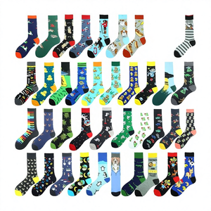 Nouveau produit populaire : Chaussettes en coton pour hommes, collection animale, collection printemps, chaussettes mi-mollet absorbantes, tissées, vente en gros, tailles moyennes et grandes - Product Image 4