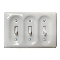 Interruptor de Pared de Palanca Doble de Cerámica Estilo Vintage para Puerta/Hall, Hecho a Medida para Uso Doméstico, Origen Fuzhou