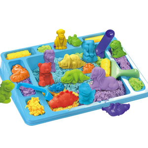 Juego de Arena Mágica Dinámica al por Mayor, Arena Dinámica Elástica No Tóxica con Moldes de Animales, Juguete Educativo Sensorial para Niños - Product Image 1