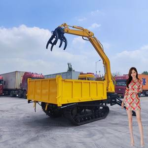 Mini camión volquete con ruedas de 500 kg con Mini camión volquete de campo Mini transportador de orugas con volquete hidráulico - Product Image 6